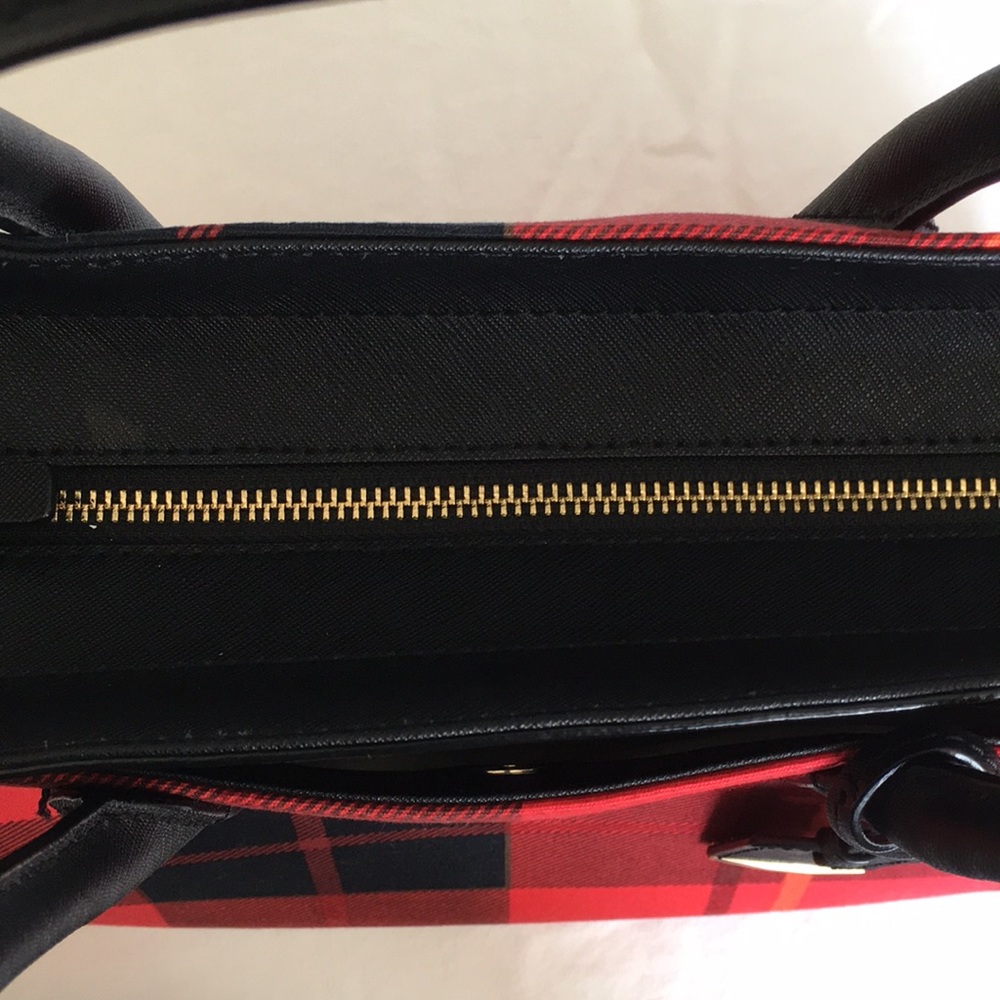 NWOT Kate Spade Cameron Street Plaid Candace Leather Satchel Bag - Picture 10 of 16